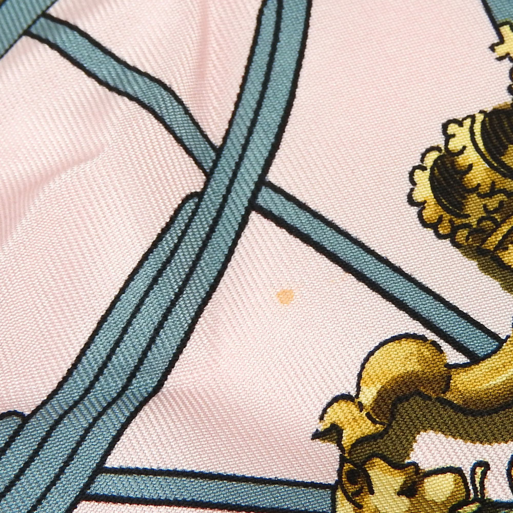 Hermes Scarf Carré 90 Silk Pink SPRINGS Springs Accessories Women's HERMES - Picture 3 of 11